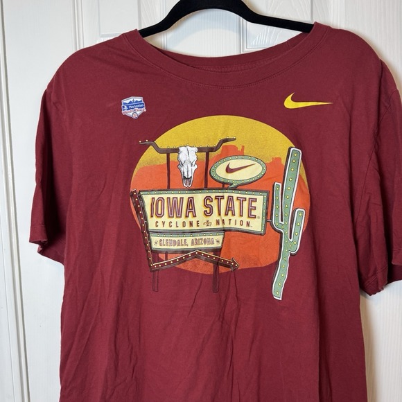 Iowa State Cyclones Shirt Mens Xl Red Nike T Football Playstation Fiesta Bowl - Picture 2 of 4